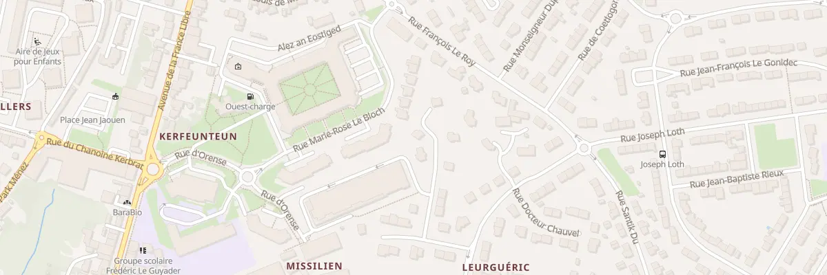 Plan du 6T Rue Celestin Freinet à Quimper