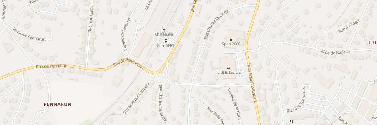 Plan du 34 Rue Charles Le Goffic à Châteaulin