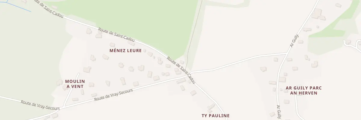 Plan du 8 Hent Saint Cadou à Gouesnach