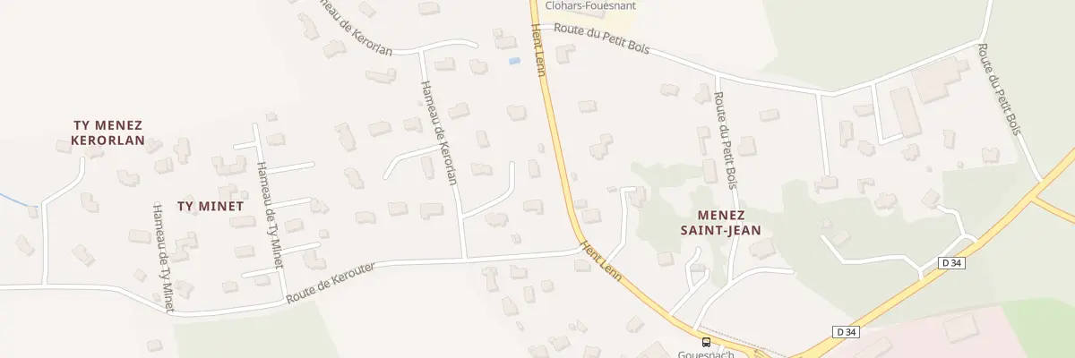 Plan du 24 Ham de Kerorian à Clohars-Fouesnant