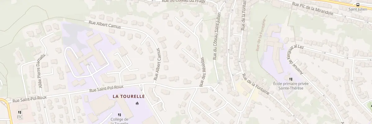 Plan du 12 Rue des Resedas à Quimper