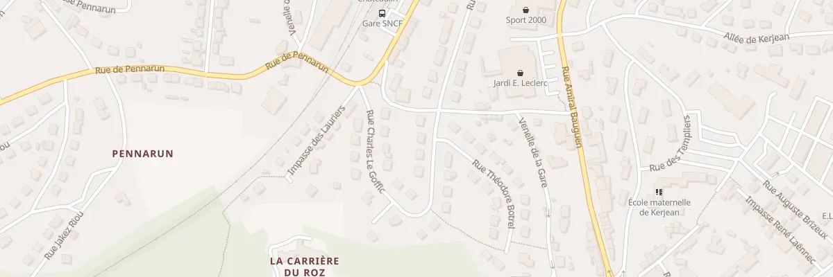 Plan du 42 Rue Charles Le Goffic à Châteaulin