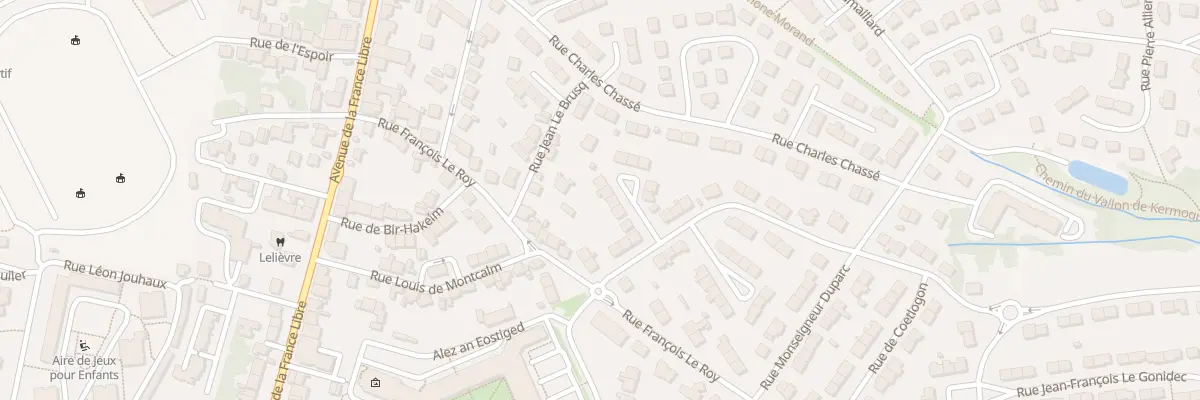 Plan du 7 Rue Conen de Saint Luc à Quimper