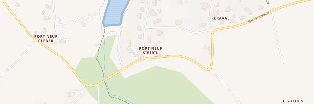 Plan du 28 Port Neuf à Sibiril
