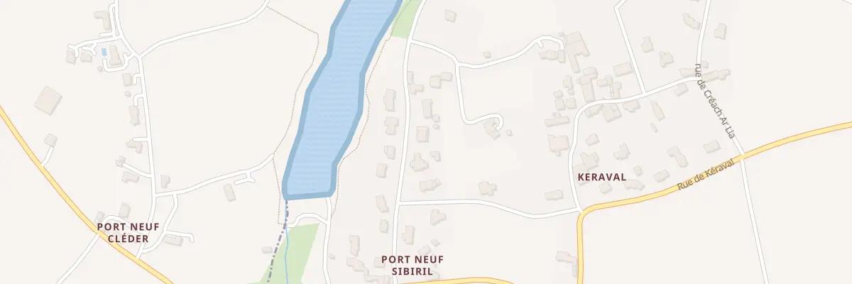 Plan du 214 Port Neuf à Sibiril