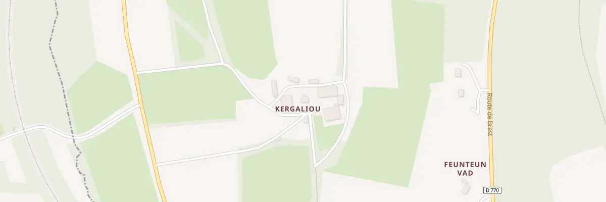 Plan du 87 Kergaliou à Saint-Coulitz