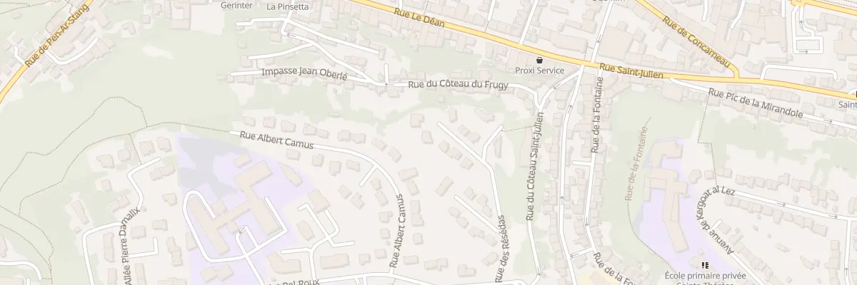 Plan du 40 Rue des Resedas à Quimper