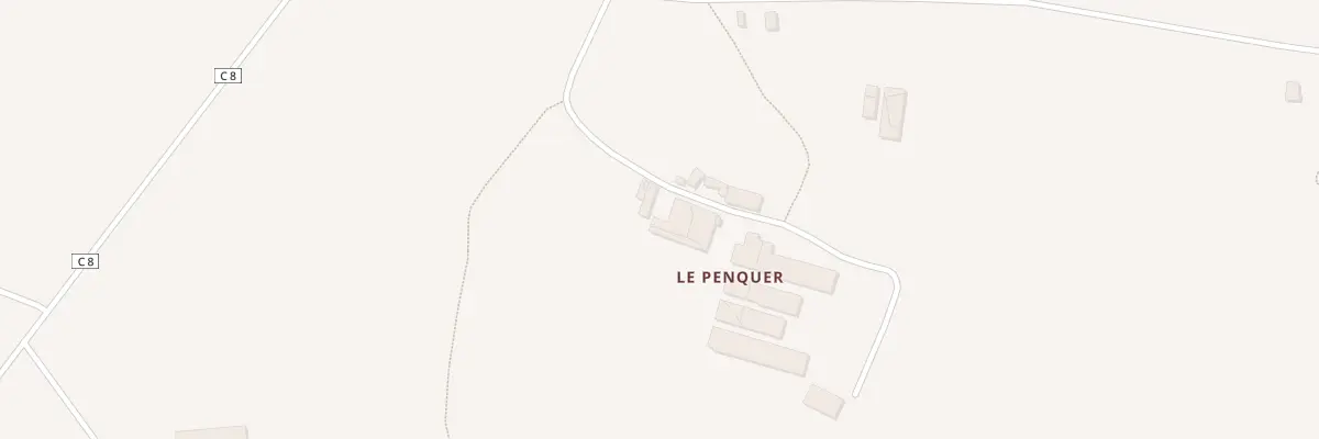 Plan du 1 Le Penquer à Loc-Eguiner
