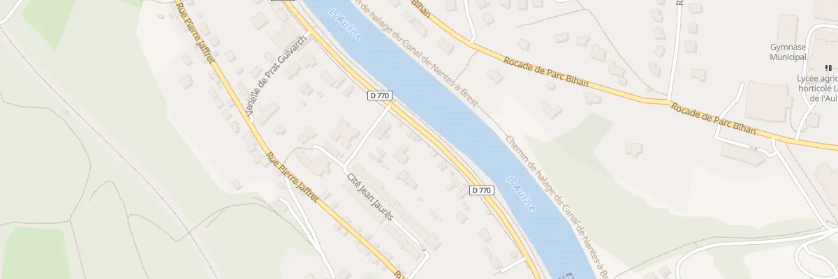Plan du 62 Av de Quimper à Châteaulin