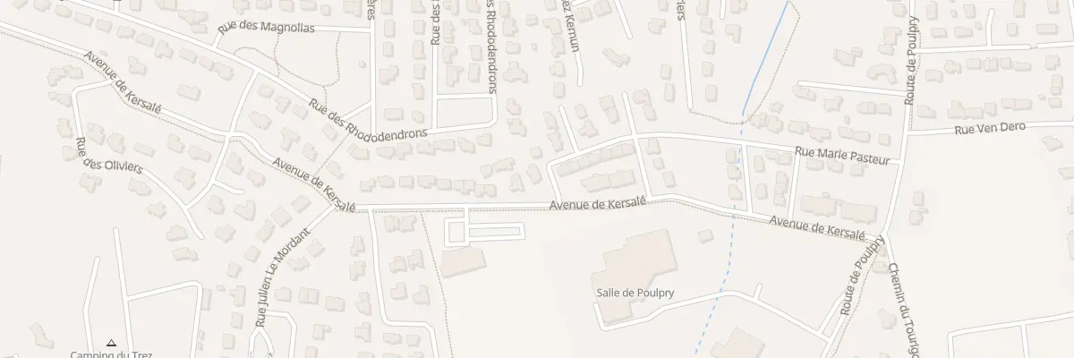 Plan du 1 Rue Marie Pasteur à Bénodet