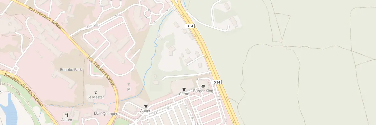 Plan du 151 Rte de Benodet à Quimper