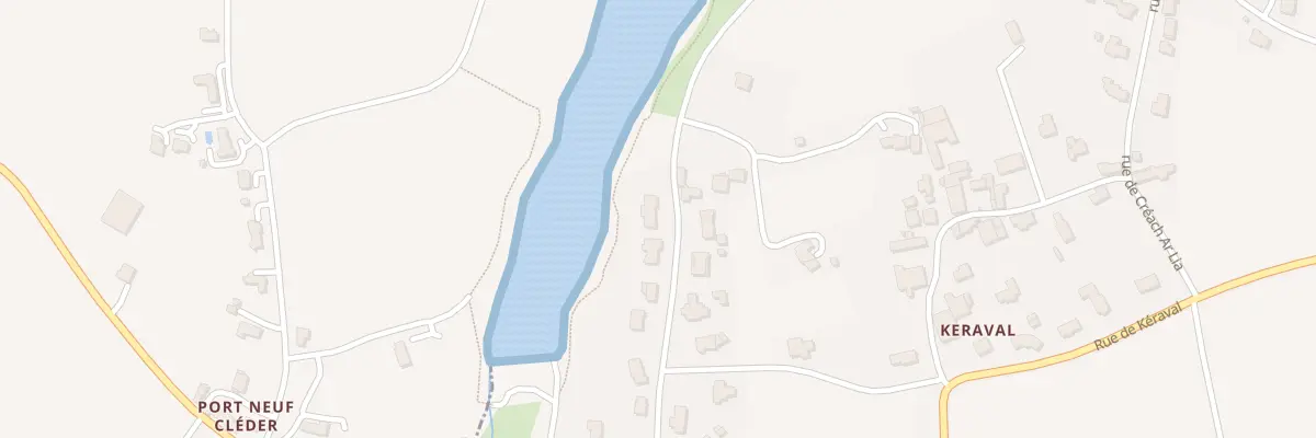 Plan du 258 Port Neuf à Sibiril