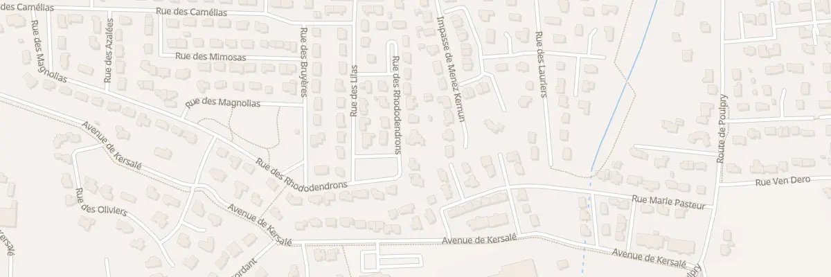 Plan du 34 Rue des Rhododendrons à Bénodet