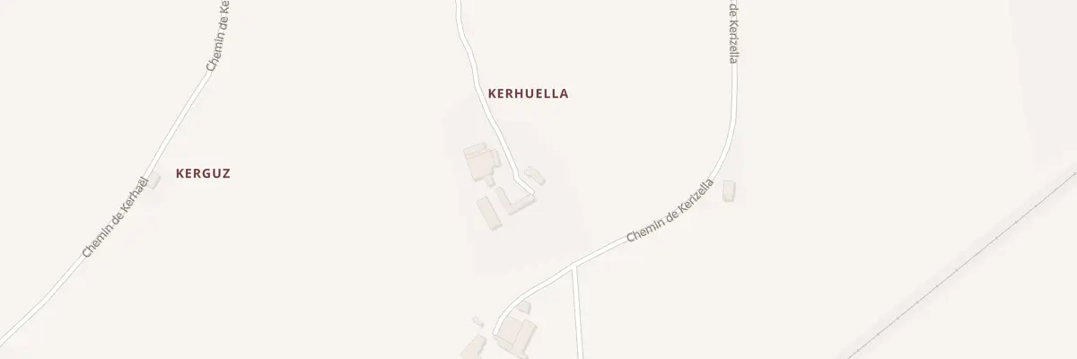 Plan du 230 Kerhuella à Quéménéven