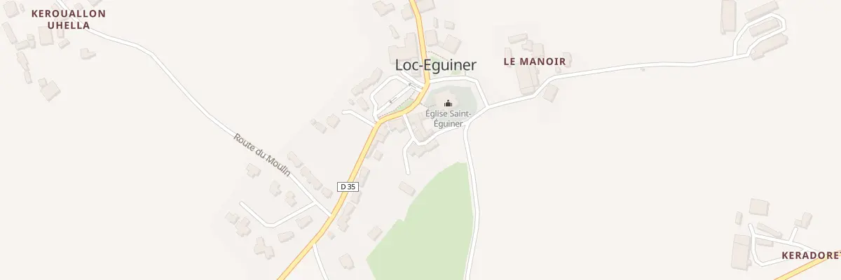 Plan du 1 Ven de La Forge à Loc-Eguiner
