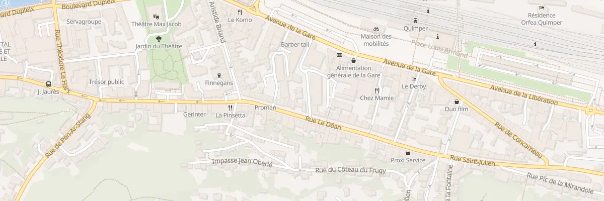 Plan du 5 Rue du Doc Guillard à Quimper