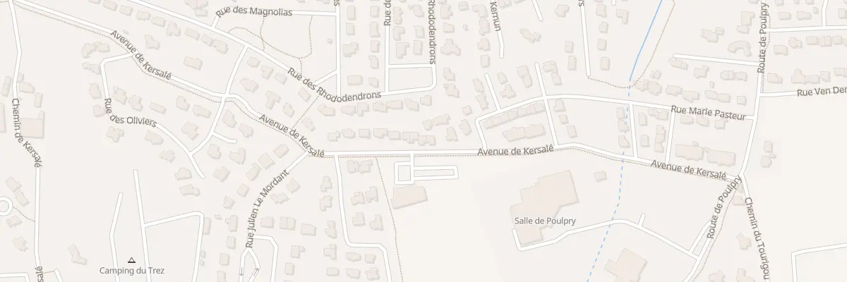 Plan du 47 Av de Kersalé à Bénodet