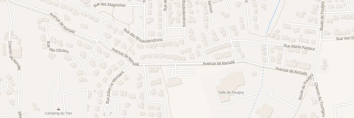 Plan du 45 Av de Kersalé à Bénodet