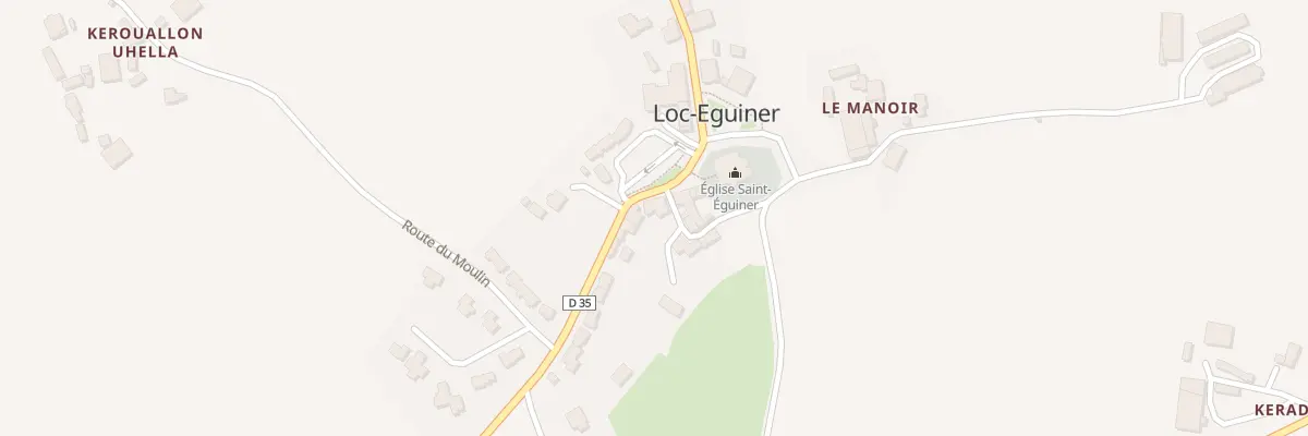 Plan du 7 Rue du Plateau à Loc-Eguiner