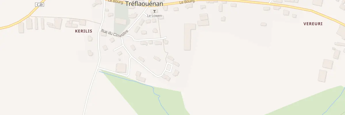 Plan du 8 Valy Gaer à Tréflaouénan