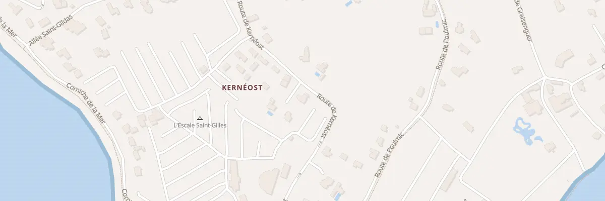 Plan du 30 Rte de Kernéost à Bénodet