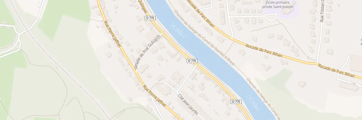 Plan du 54 Av de Quimper à Châteaulin