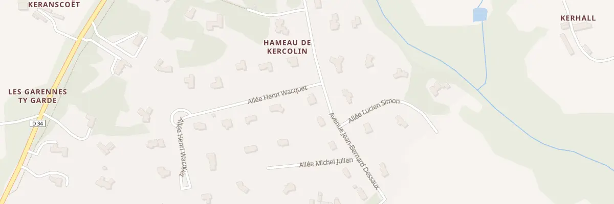 Plan du 20 Av Jean Bernard Dessaux à Clohars-Fouesnant