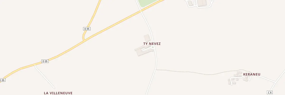 Plan du 1 Ty Nevez à Loc-Eguiner