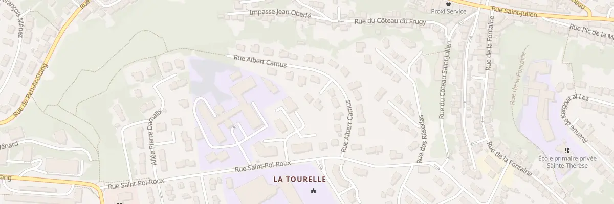 Plan du 14 Rue Albert Camus à Quimper