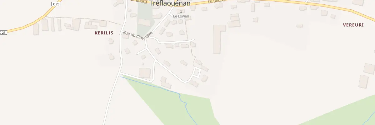 Plan du 10 Valy Gaer à Tréflaouénan