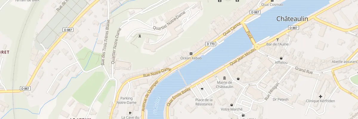 Plan du 46 Quai Carnot à Châteaulin