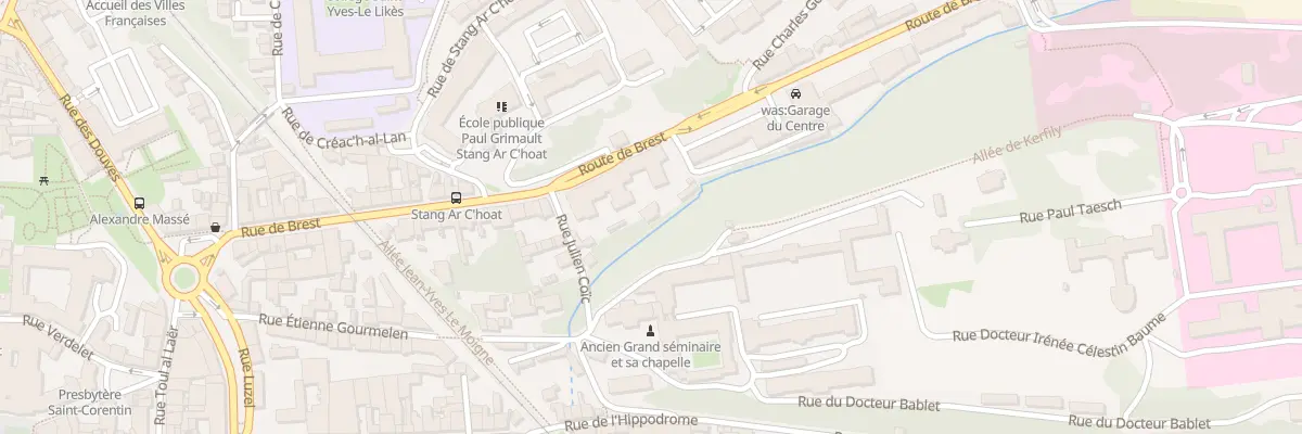 Plan du 5 Rue Julien Coïc à Quimper