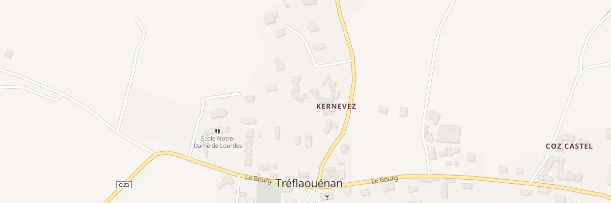 Plan du 7 Village de Kernevez à Tréflaouénan