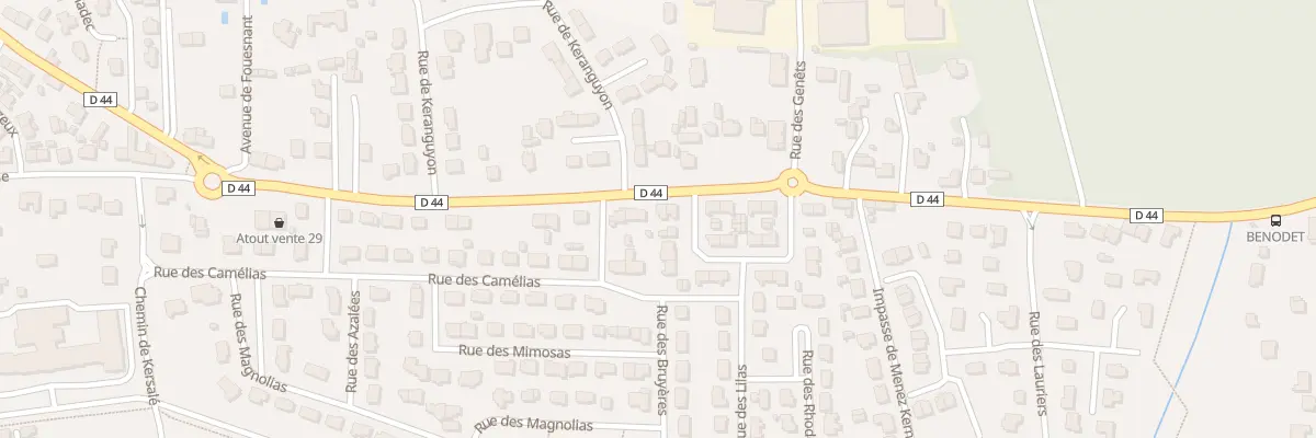 Plan du 78 Av de Fouesnant à Bénodet