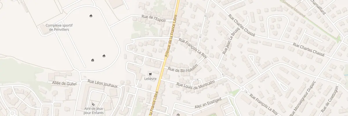 Plan du 96B Av de la France Libre à Quimper