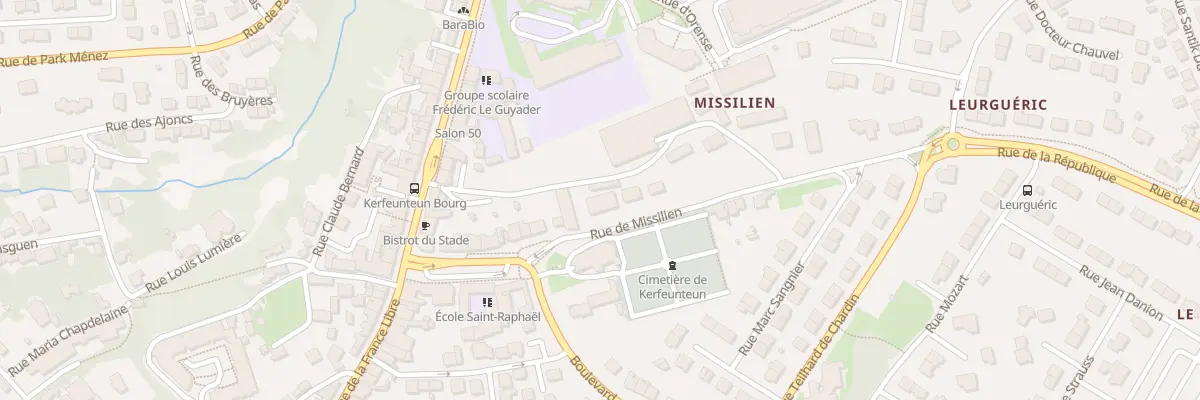 Plan du 3B Rue de Missilien à Quimper