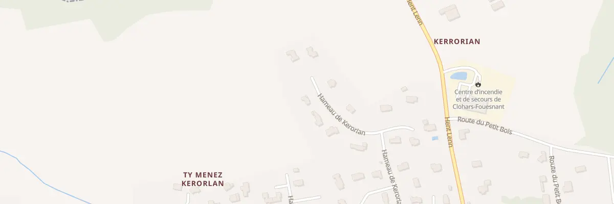 Plan du 12 Ham de Kerorian à Clohars-Fouesnant