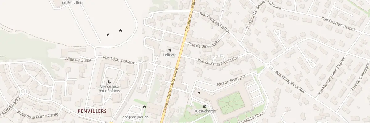 Plan du 90 Av de la France Libre à Quimper