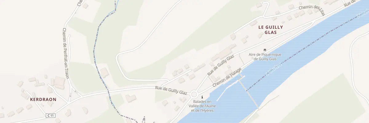 Plan du 216A Guily Glas à Port-Launay