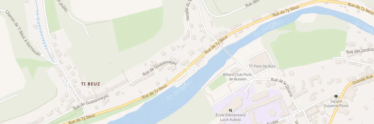 Plan du 64 Rue de Ty Beuz à Pont-de-Buis-lès-Quimerch