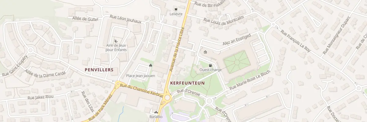 Plan du 74 Av de la France Libre à Quimper