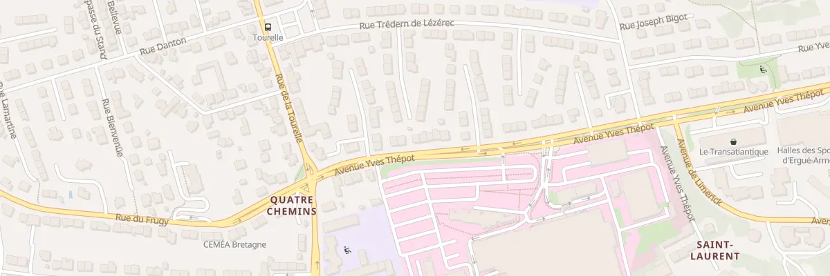 Plan du 13 Av Yves Thepot à Quimper