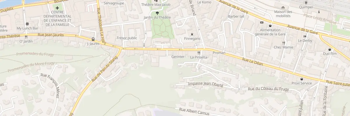 Plan du 7T Rue Jean Jaures à Quimper