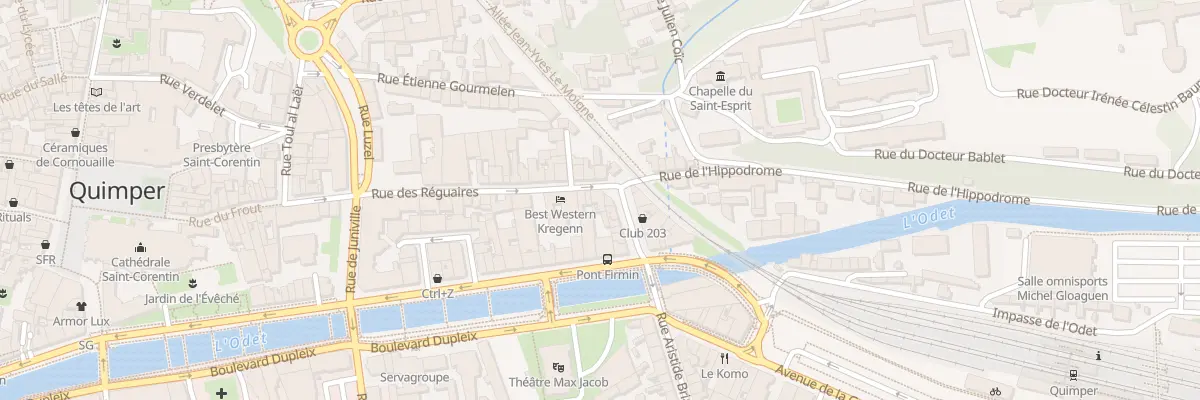 Plan du 5 Rue des Réguaires à Quimper