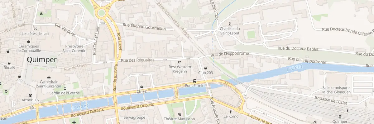 Plan du 9 Rue des Réguaires à Quimper