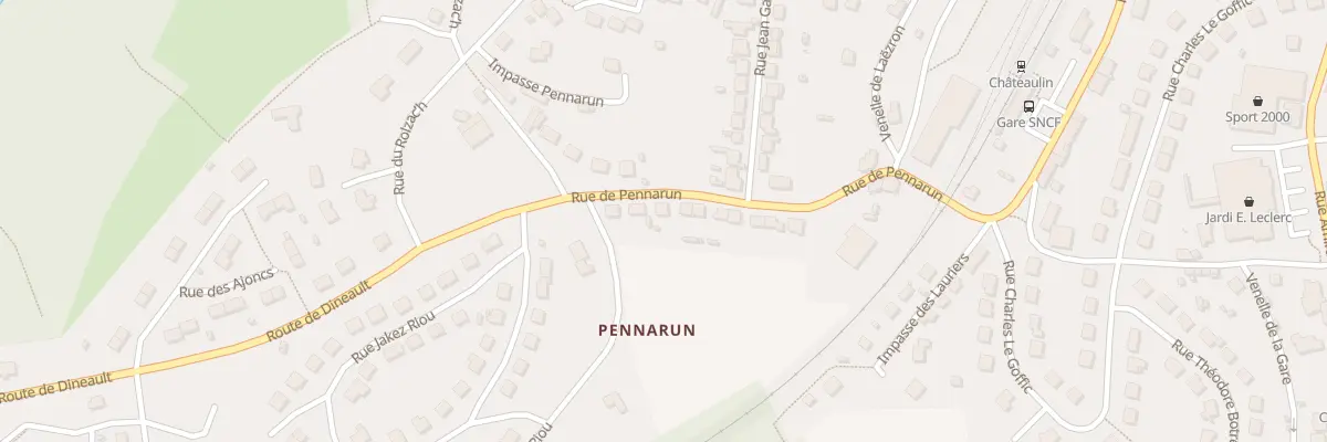 Plan du 21 Rue de Pennarun à Châteaulin