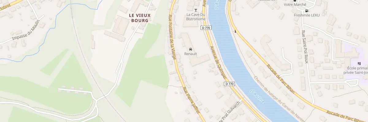 Plan du 175 Rue Fontaine de la Vierge à Châteaulin