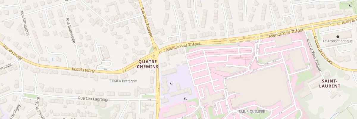 Plan du 8 Av Yves Thepot à Quimper