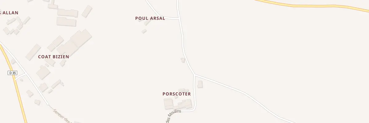 Plan du 10 Rte de Porscotter à Plouzévédé