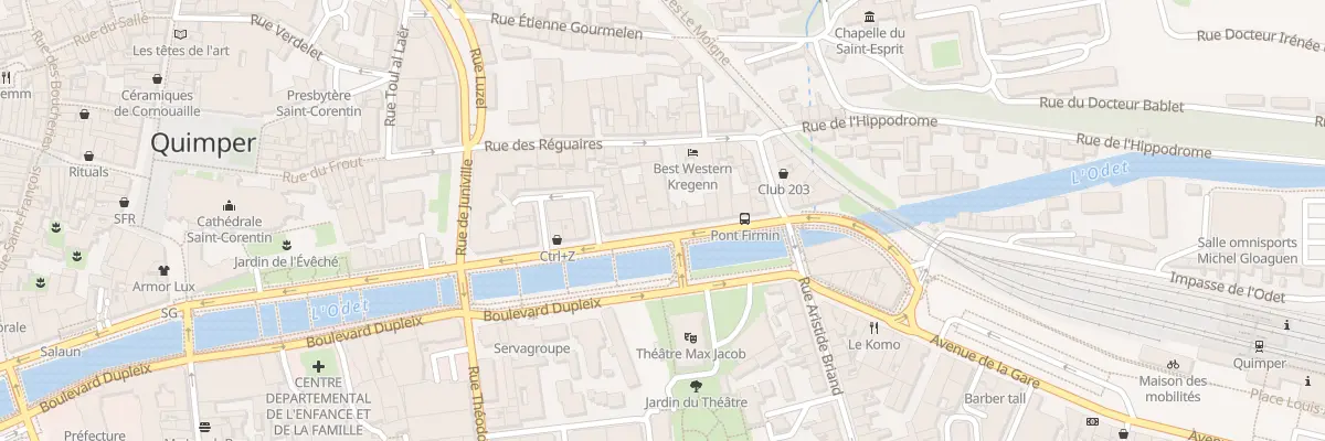 Plan du 19 Rue des Réguaires à Quimper